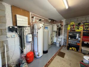 Boiler installation plant room in Epsom by Gas Safe engineer