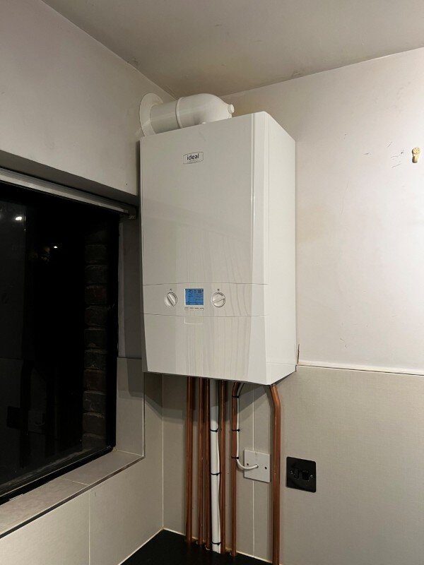Ideal boiler installation carried out by Gas Safe engineer in Epsom