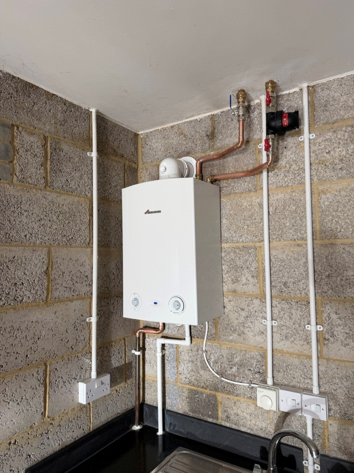 New Worcester boiler installation completed in Epsom by Adam Stapley Plumbing